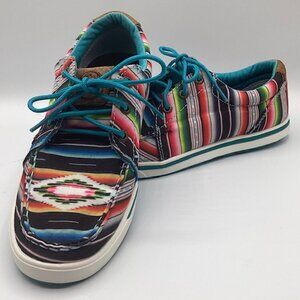 Twisted X Hooey Loper Womens 6M Casual Shoe Serape Print WHYC008